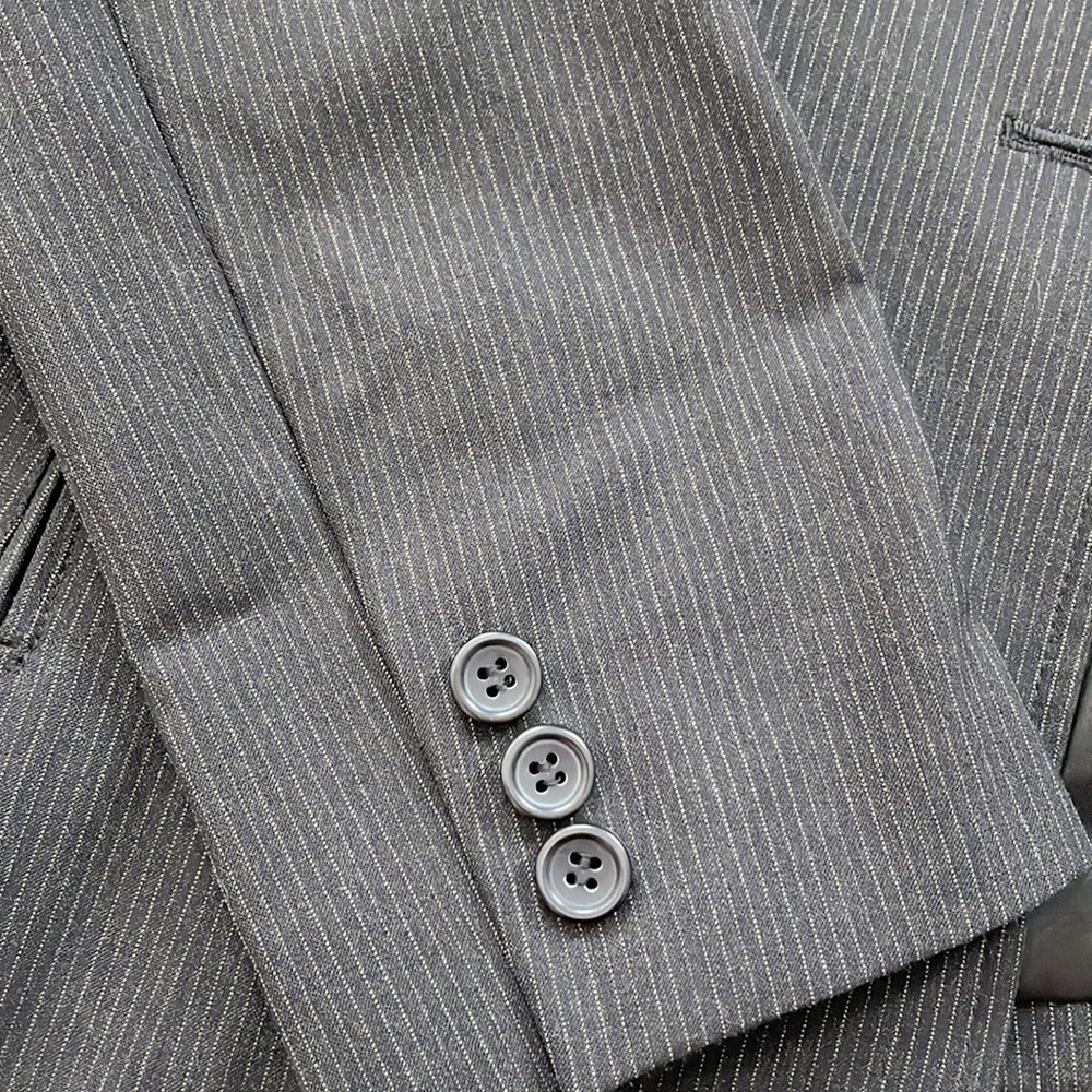 Express Pinstripe Blazer, Two Button Front, Size 6 - image 2